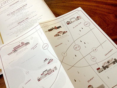 Map print & invite design icons illustration letterpress map wedding