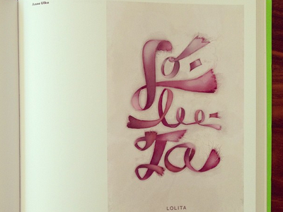 Lolita: The Story of a Cover Girl book design lolita typography