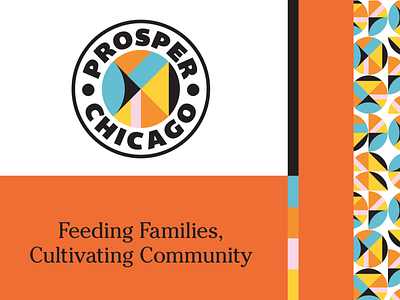 Prosper Chicago brand branding chicago color design icon illustration logo mosaic nonprofit pattern shapes