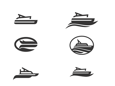 Pontoon boats boat design icon illustration pontoon water