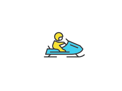 Snowmobile design icon illustration minnesota snow snowmobile winter