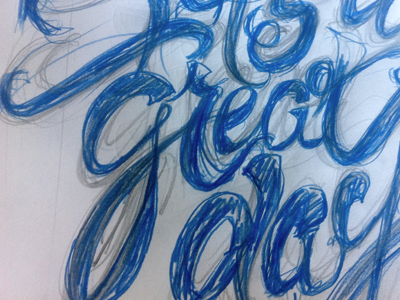 Great day -sketch typography