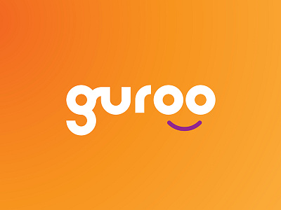 Guroo design face guroo guru health logo smile