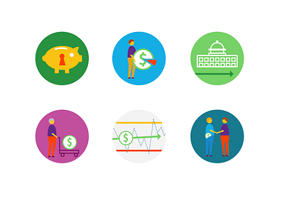 Pros and cons icons annuities bank design icon iconography illustration insurance investment money retirement