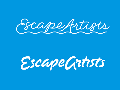 Escape Artists artists escape lettering logo script typography
