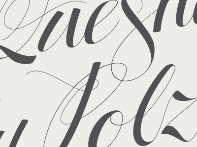 JQS lettering typography wedding