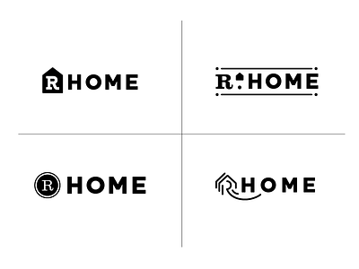 R home branding builders building design home logo