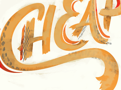 Cheap 2 lettering typography
