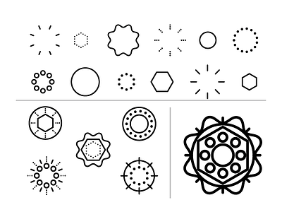 Circular brand circular design identity illustration logo medical science system