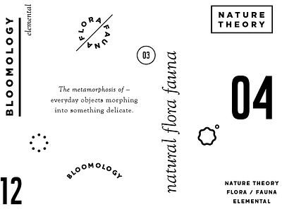 Bloomology beauty bloom branding design elemental flora fauna identity logo natural nature product theory