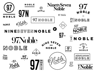 97 Noble design logo photography typography