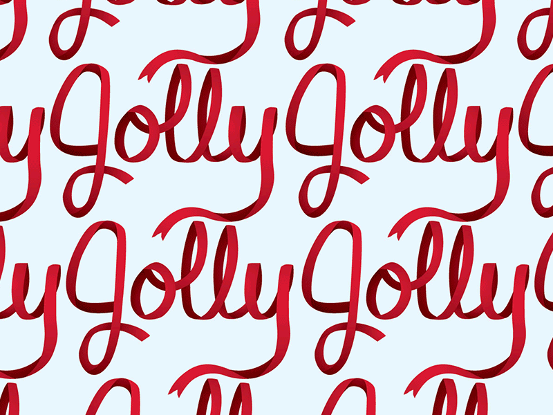 More ribbons! holiday lettering ribbon typography