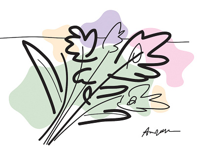 Flowers and then i woke up art design drawing dream flowers illustration sketch