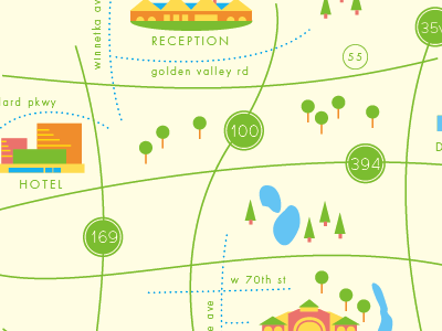 wedding map design illustration map wedding