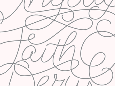 Angela lettering script