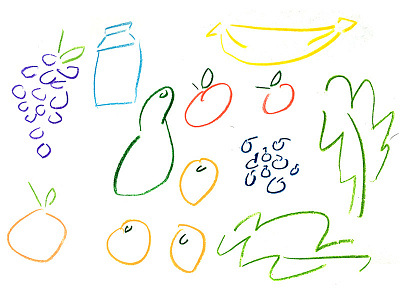 Pencil produce brand handmade illustration