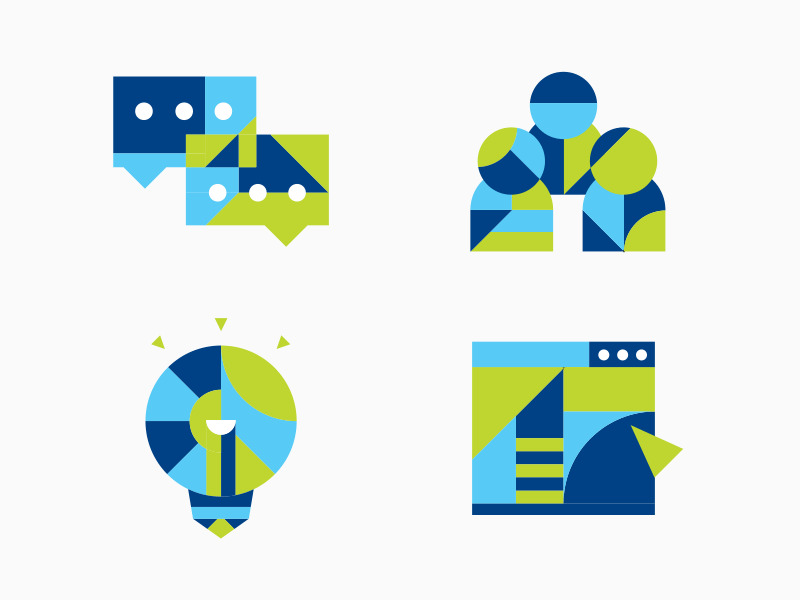 Brand icons icon illustration