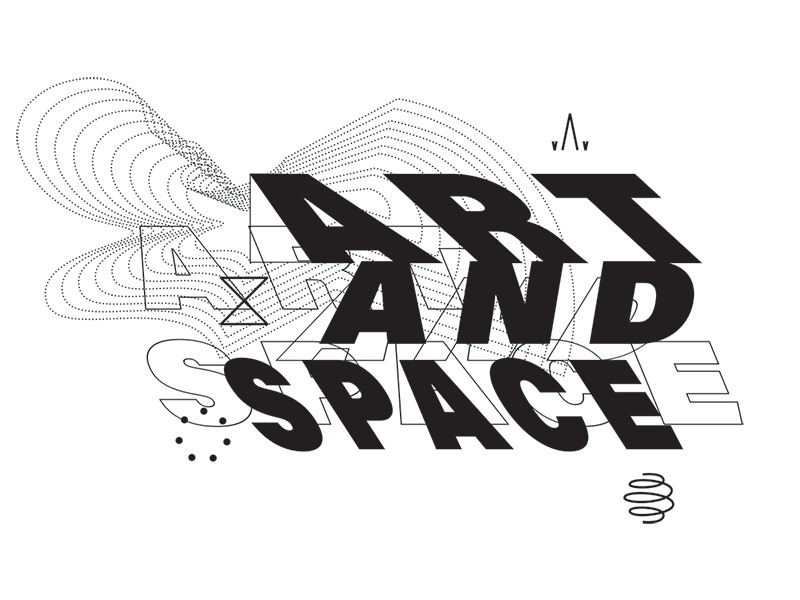 Art and Space art lettering logo space type typography