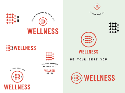 Wellness brand branding design health logo
