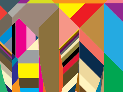 U colors color design geometric poster typography