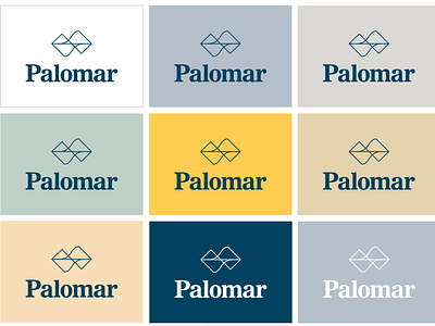 Palomar abstract brand branding color design icon logo logo design mountain type typography