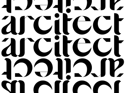 arcitect brand branding design illustration lettering logo pattern type typography