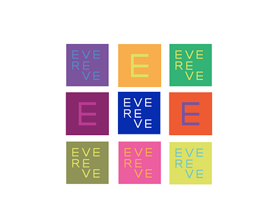 Evereve brand color design icon illustration lettering logo pattern type typography