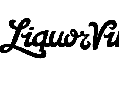 Liquor Village liquor liquorvillage logo script type typography