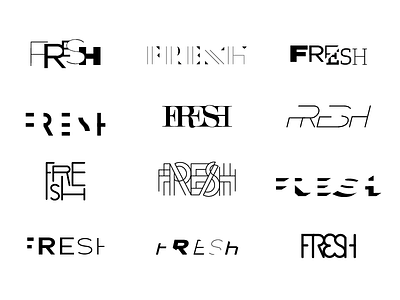 Fresh working logos