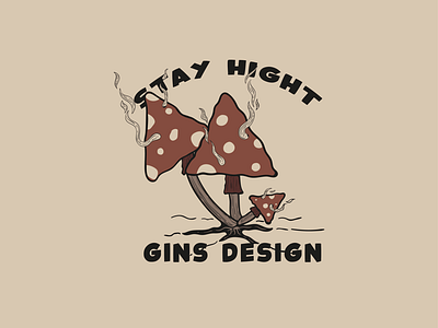 Stay Hight 2 adobe illustrator branding clothing brand stay hight vector design vintage design