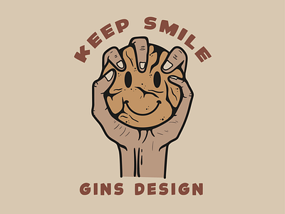 KEEP SMILE branding clothing brand illustration design logo design vector design