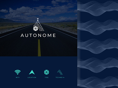 Driverless car logo | Day 5 app icon logo autonome autonomous car branding branding and identity dailylogo dailylogochallenge design future gradient logo logo logo design minimalist logo technology ux