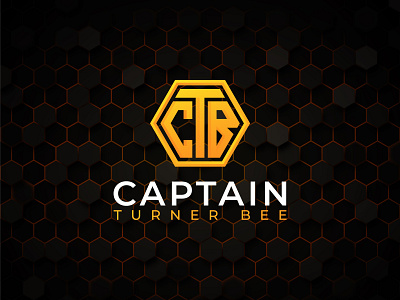 Captain Turner Bee 3d animation app icon logo bee logo branding captain logo gradient logo graphic design hex angle logo honey logo honeycomb logo logo logo design minimalist logo motion graphics