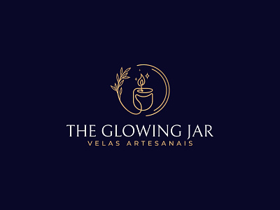 "The Glowing Jar" Luxurious Line art Logo design
