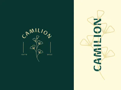 "Camilion" Botanical Luxury Line art Logo design app icon logo botanical botanical boho botanical logo botanical luxury logo branding feminine logo floral line art logo floral logo flower logo girlish logo illustration line art logo logo design logo designer luxury line art luxury logo minimalist logo one line art