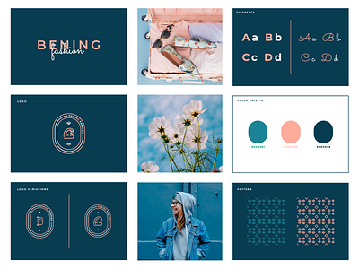 "BENING FASHION" Luxury Logo & Brand identity design