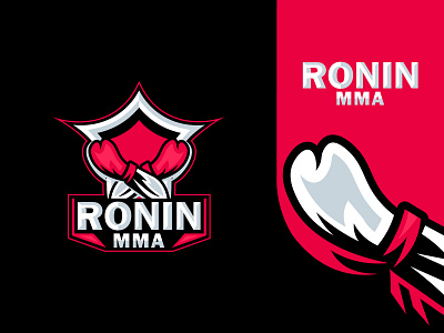 RONIN MMA - Gaming Logo Concept branding custom logo esports logo flag game gaming geometric icon identity logo logo design logo mark logodesign logos minimalist logo sports team tech technology twitch logo