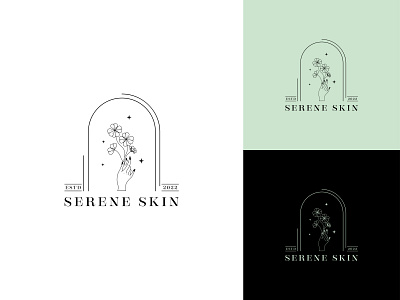 Floral Logo Design, Branding and Packaging botanical branding cosmetics cream design eco floral green illustration line art logo logo design luxury minimal minimalist logo natural packaging sustainable tropical women