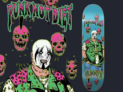skateboard deck bandmerch extremesport graphic design illustration illustrator retro skateboard skateboarddeck skateboarding sport vintage