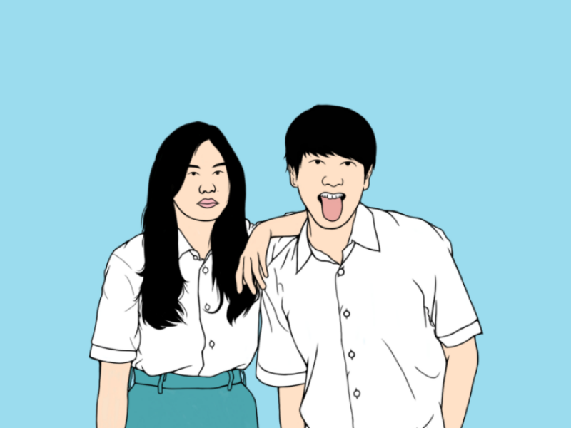 dilan milea couple illustration by teguh budiman on dribbble dilan milea couple illustration by