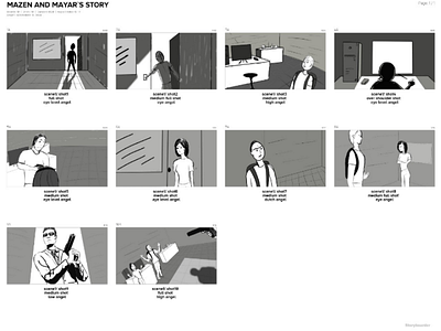 Storyboard storyboard digitalart crime