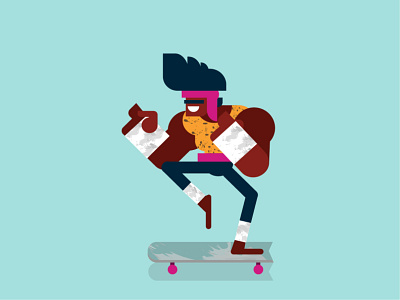 fanky boy boxing digitalart graphics illustration illustration motiongraphics illustrationart illustrator man motion motion graphics skate skateboard skating sport studying