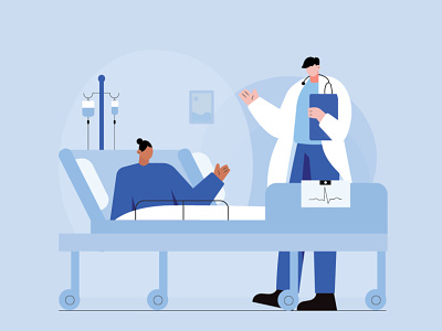 doctor and his patient digitalart doctor graphicdesign graphics hospital illustration illustration art digtalart illustration motiongraphics illustrationart illustrator medical motion motion graphics patient