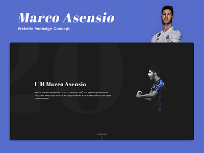 Marco Asensio - Website Redesign Concept