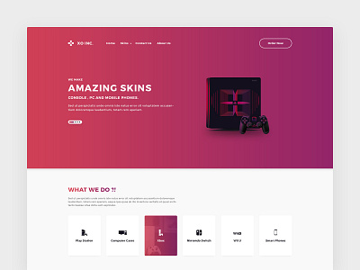 XO Store Homepage Concept adobe xd design ecommerce purple store ui ux web website xo