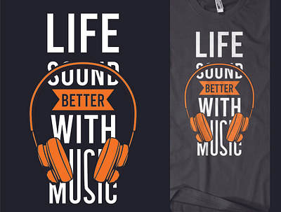 music tshirt life sound branding design illustration vector