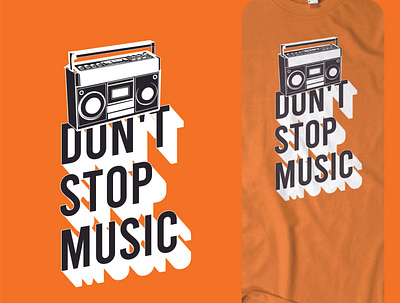 dont stop music branding design illustration logo vector