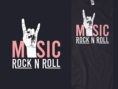 music rock n roll branding design illustration logo typography vector