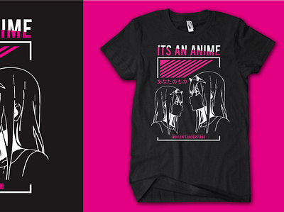 Anime tshirt design design graphic design illustration illustrator vector