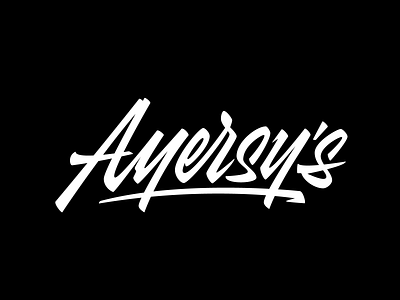 Ayersy's calligraphy lettering logo logotype typography vector